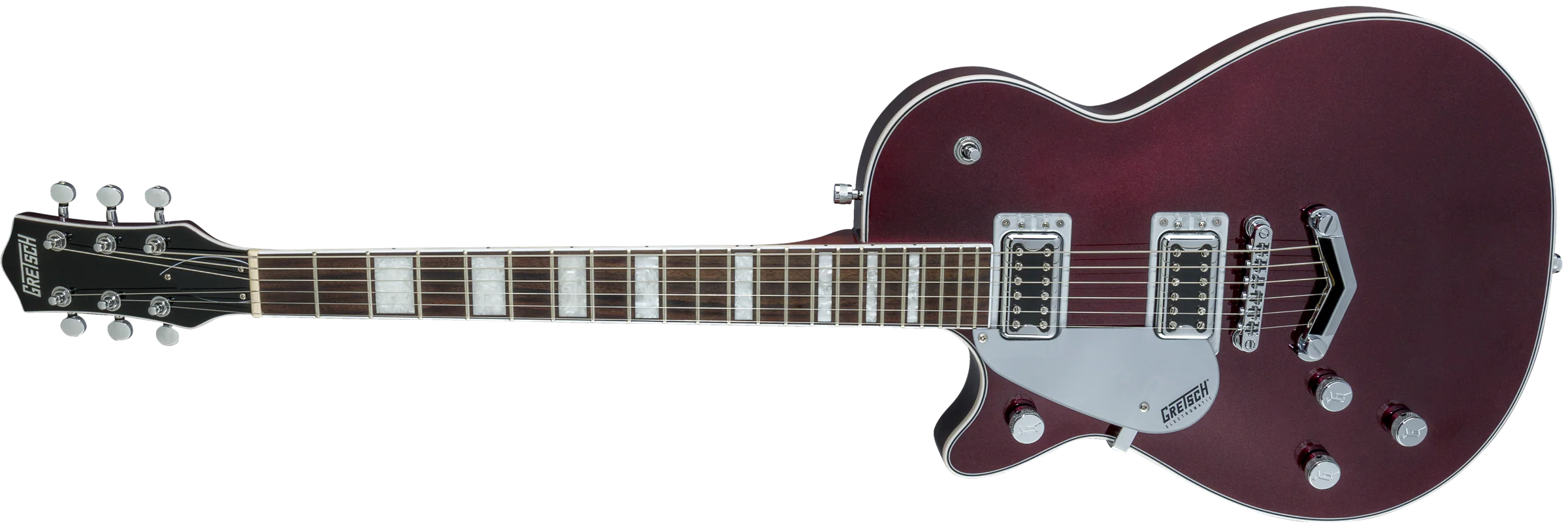 Gretsch G5220LH Electromatic Jet BT Single-Cut with V-Stoptaill Left-Handed - Dark Cherry Metallic - Image 5