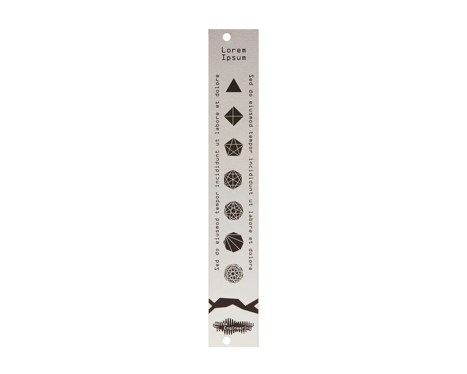 Noise Engineering Lorem Ipsum 4hp Blank Panel - Silver