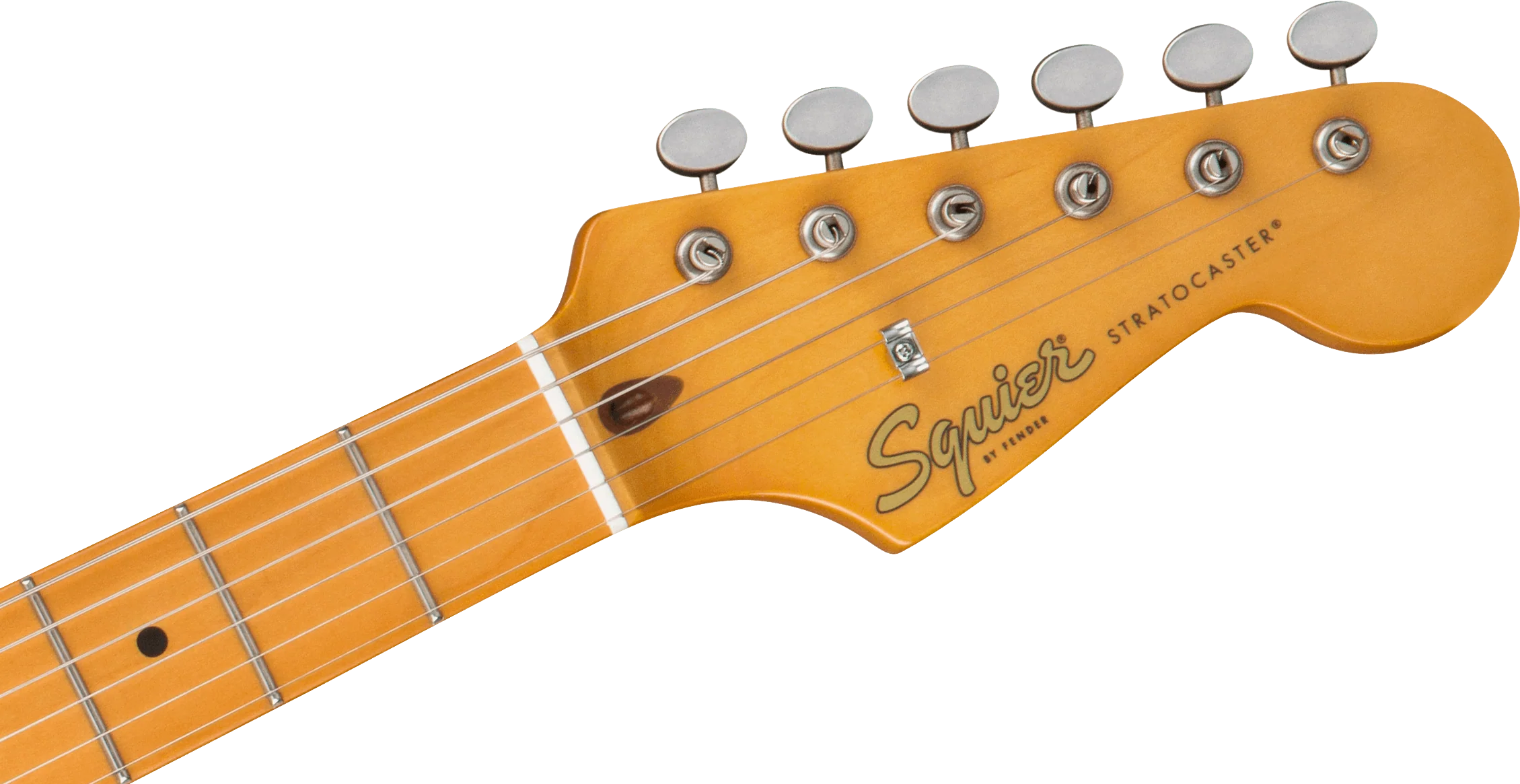Fender Squier 40th Anniversary Stratocaster Vintage Edition - Black Anodised Pickguard - Satin Wide 2-Colour Sunburst - Image 3