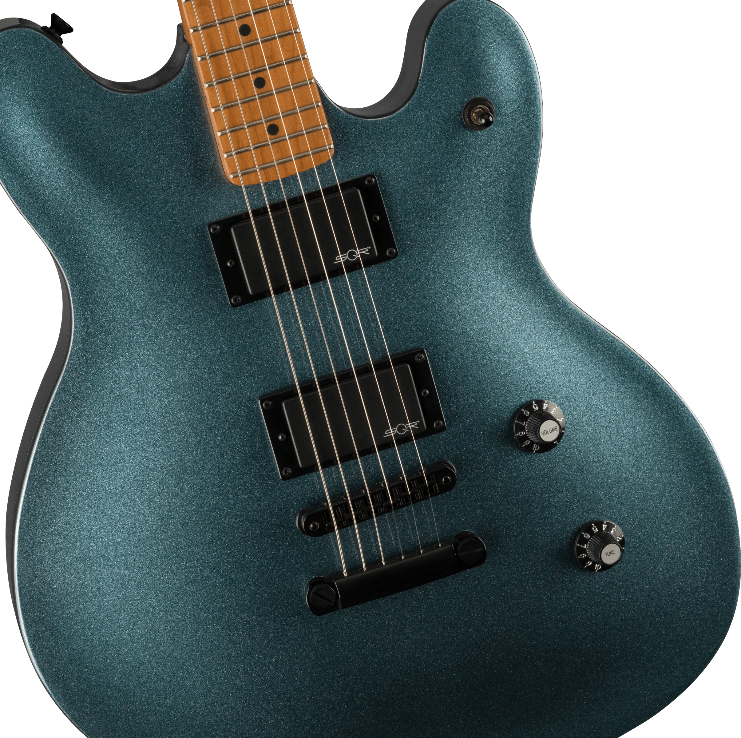 Fender Contemporary Active Starcaster - Roasted Maple Fingerboard, Gunmetal Metallic - Image 6
