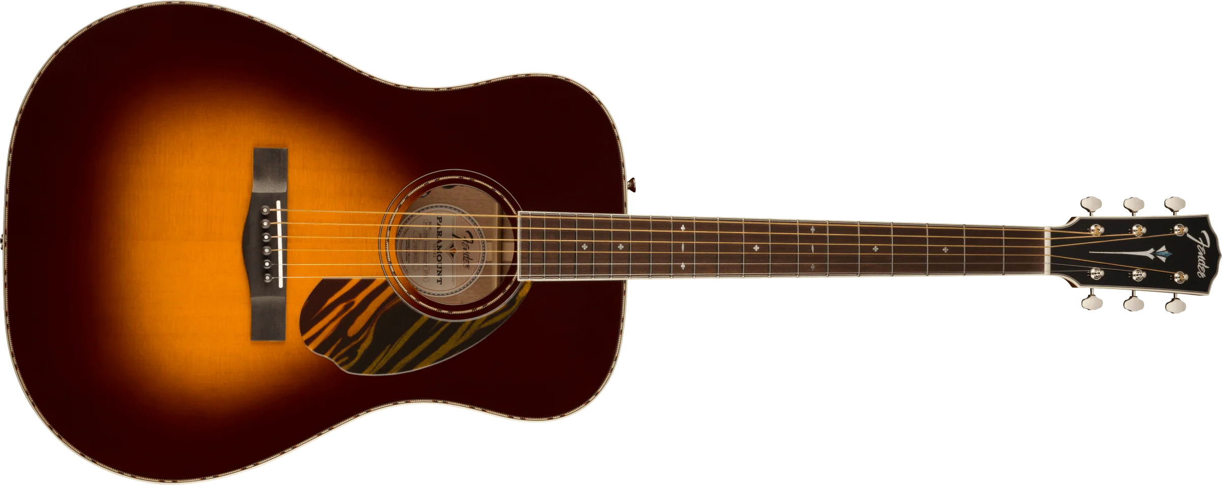 Fender PD-220E Dreadnought Ovangkol FB - 3 Colour Sunburst - Image 5