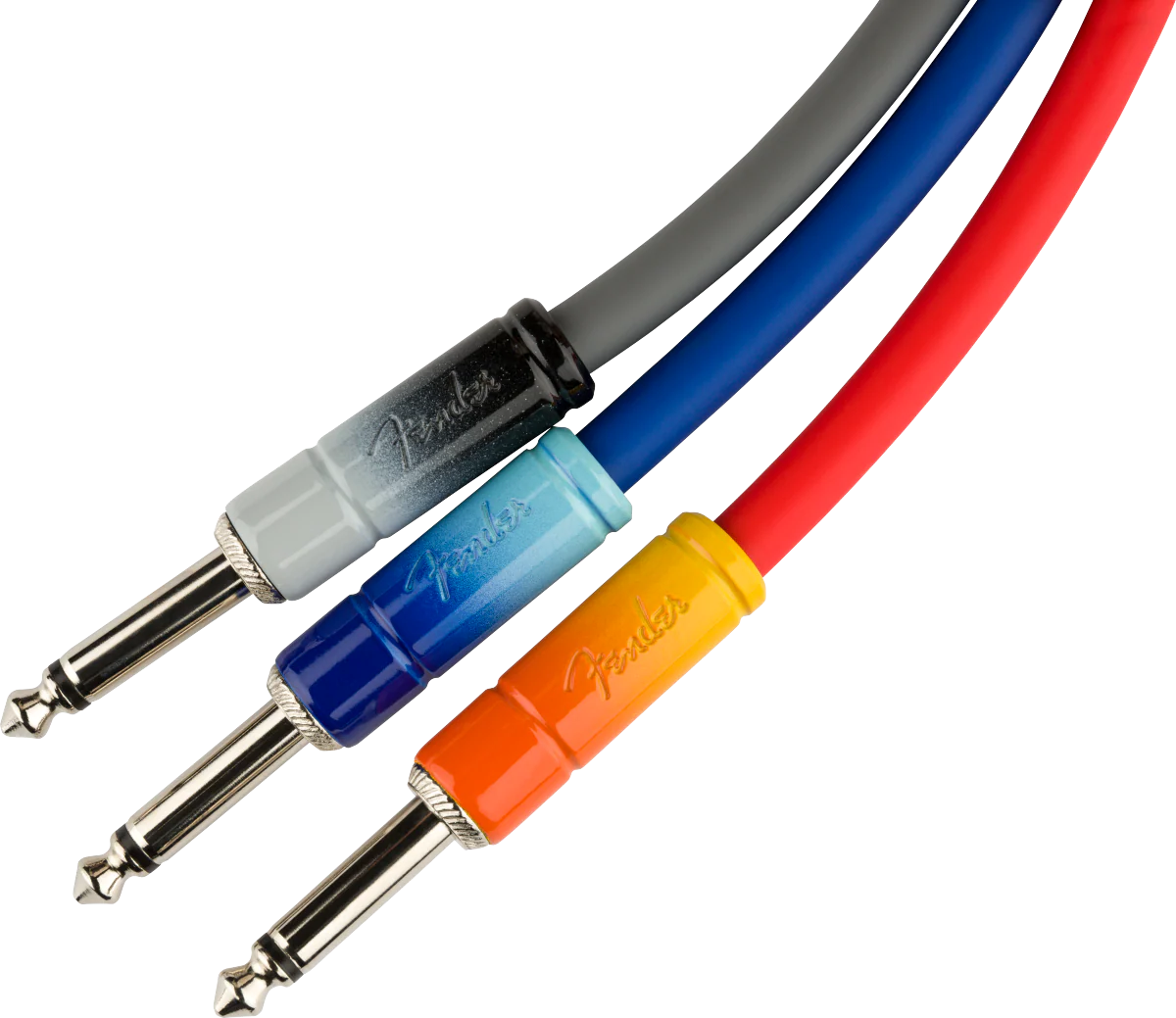 Fender 10' Ombré Instrument Cable - Silver Smoke - Image 4