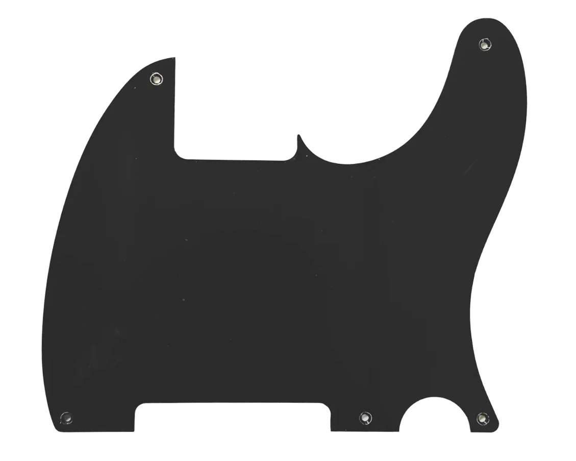 Allparts 5 Hole Pickguard - Black 1 Ply