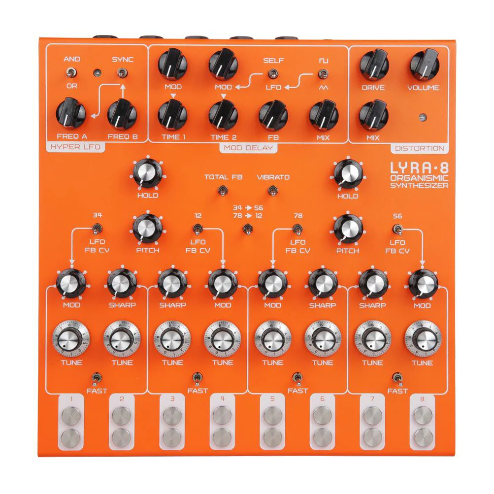 Soma Laboratory Lyra-8 Organismic Synthesizer - Orange