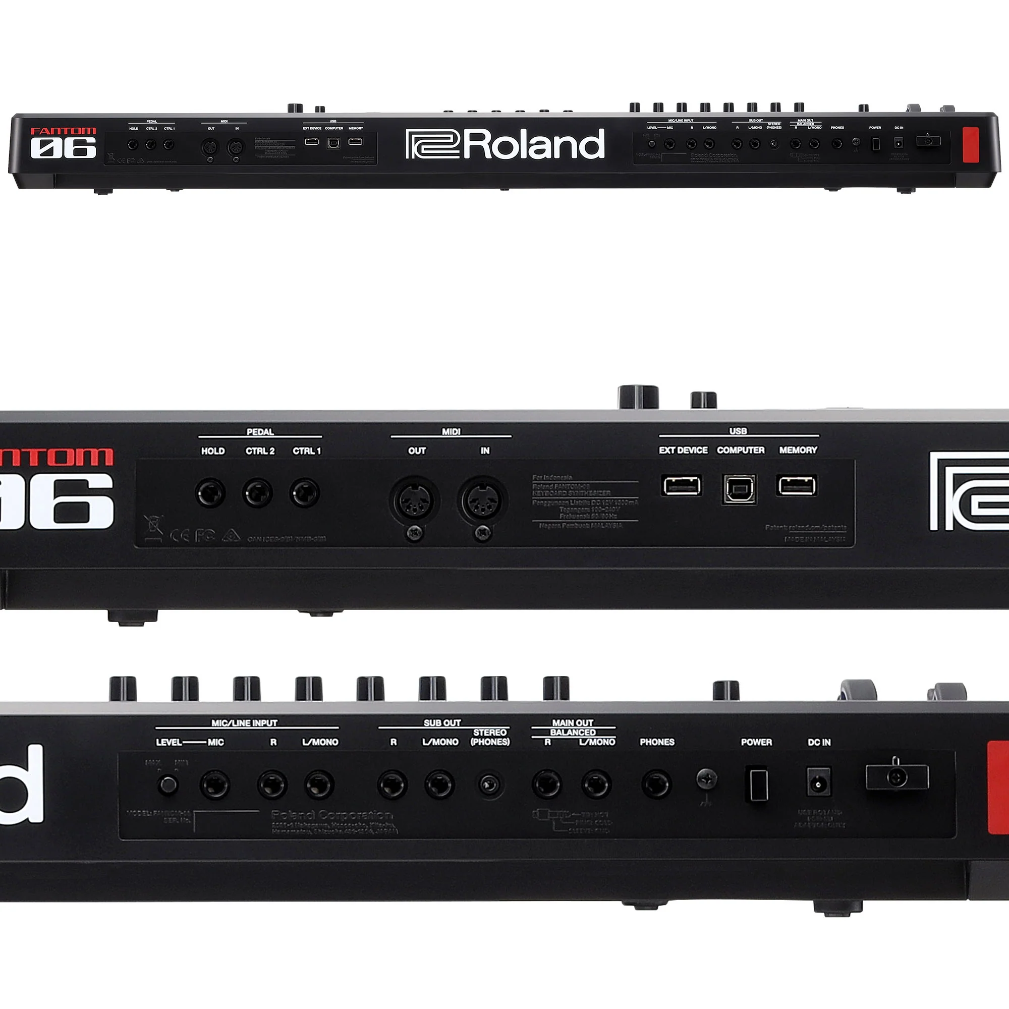 Roland FANTOM 06 61-Key Synthesizer Keyboard w/ Synth Action & Colour Touchscreen - Image 4