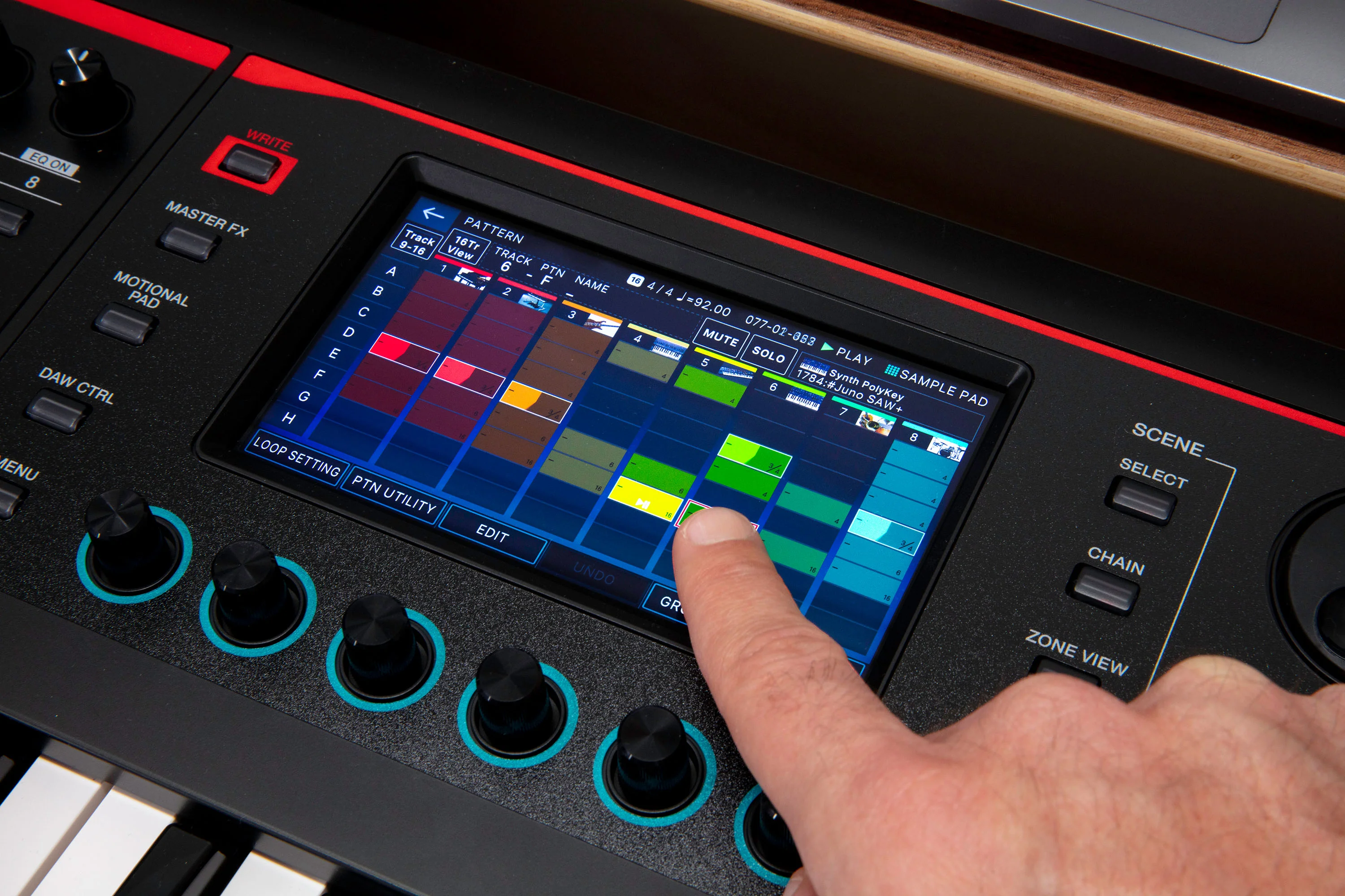 Roland FANTOM 06 61-Key Synthesizer Keyboard w/ Synth Action & Colour Touchscreen - Image 8
