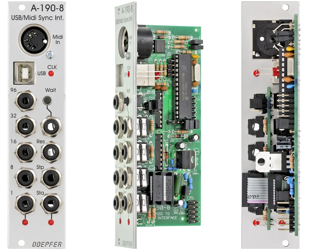 Doepfer A-190-8 MIDI/USB-to-Clock/Start/Stop - Image 2