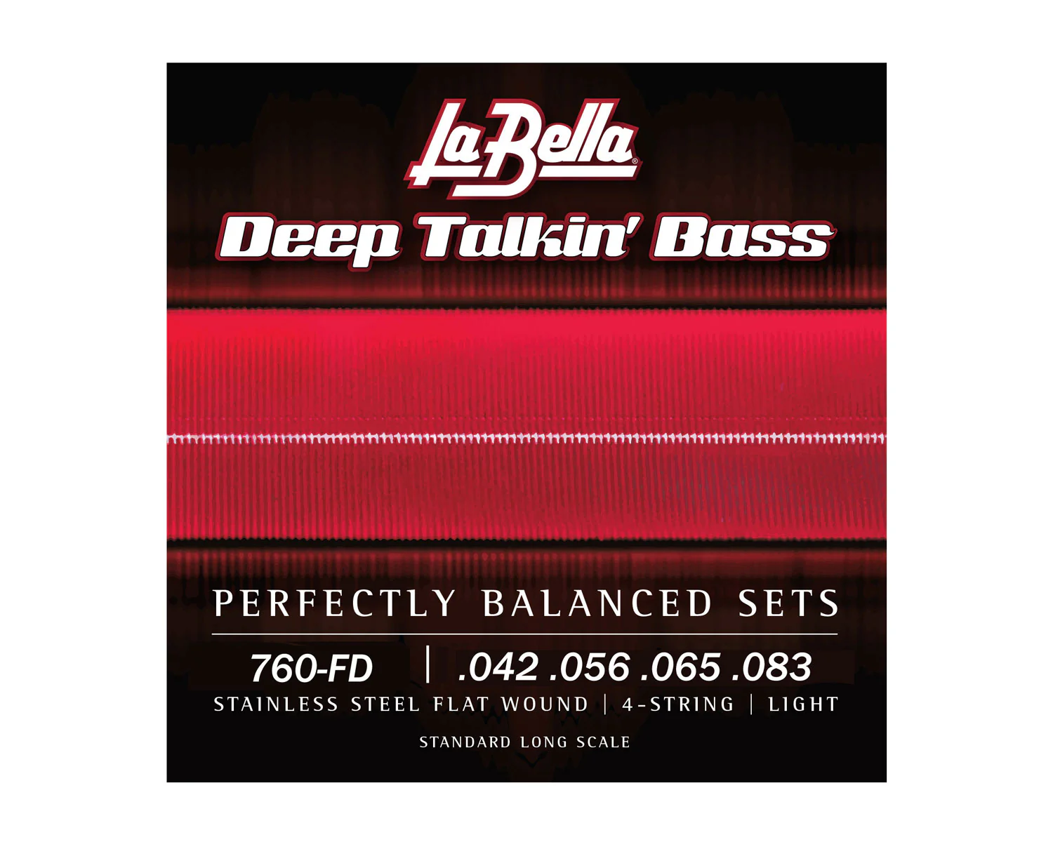 La Bella 760FD Short-Scale Flatwound Bass Strings to Suit Danelectro