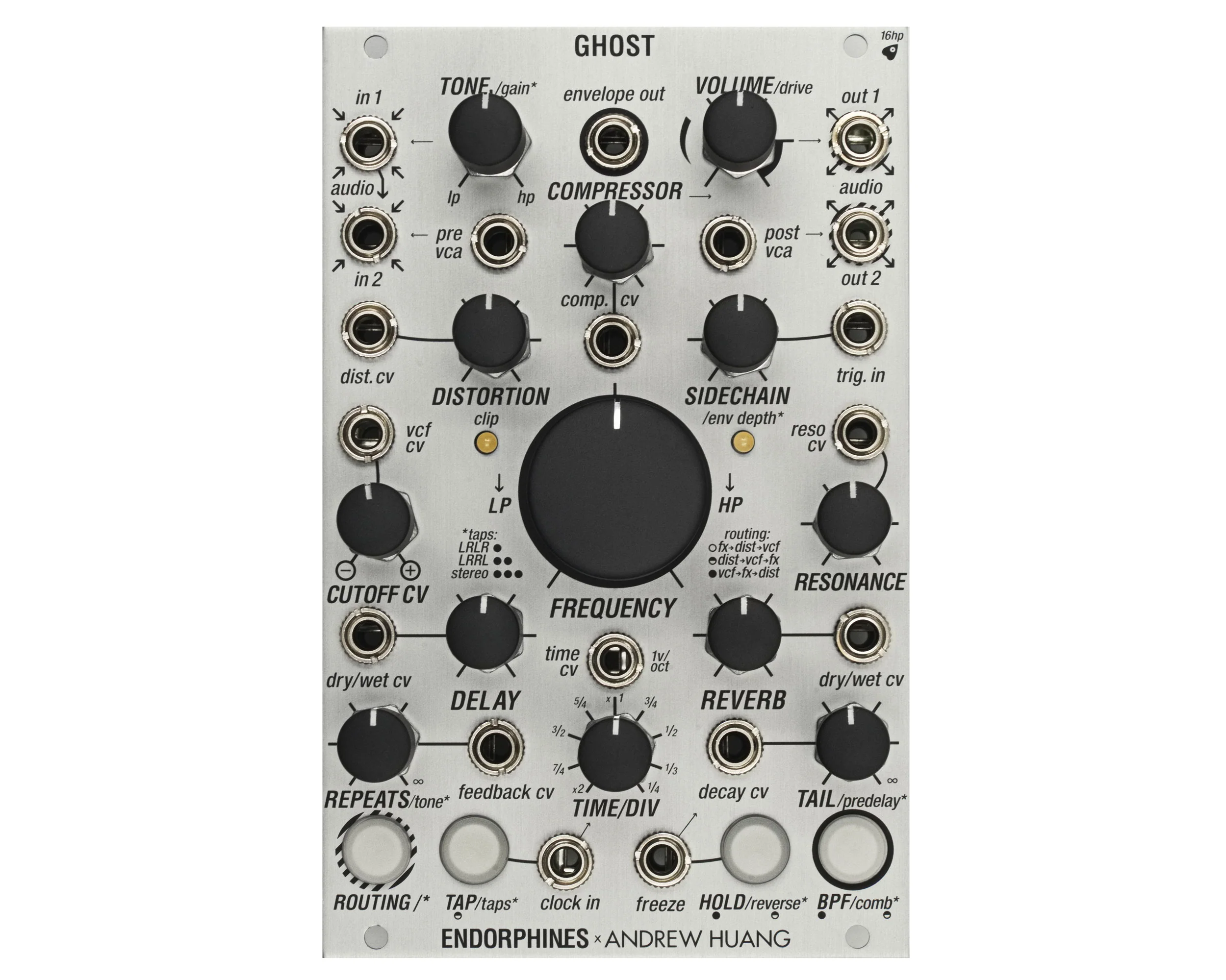 Endorphin.es Andrew Huang Ghost Eurorack Module - Silver