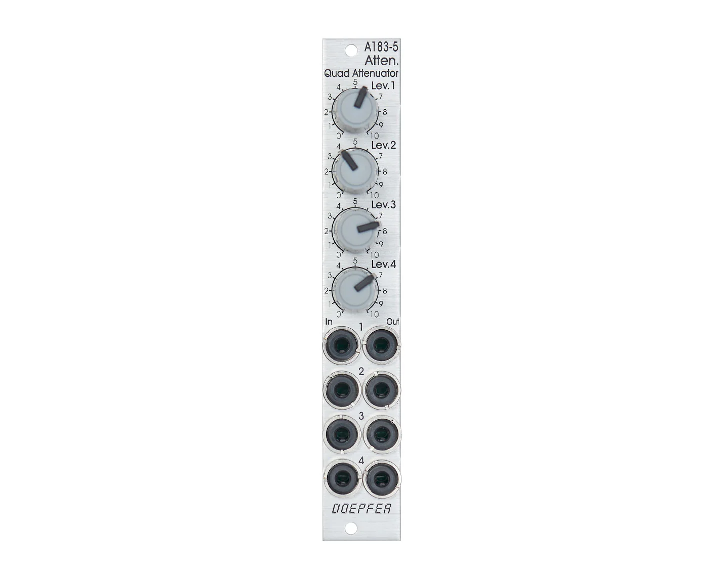 Doepfer A-183-5 Quad Attenuator (Slim Line Series)
