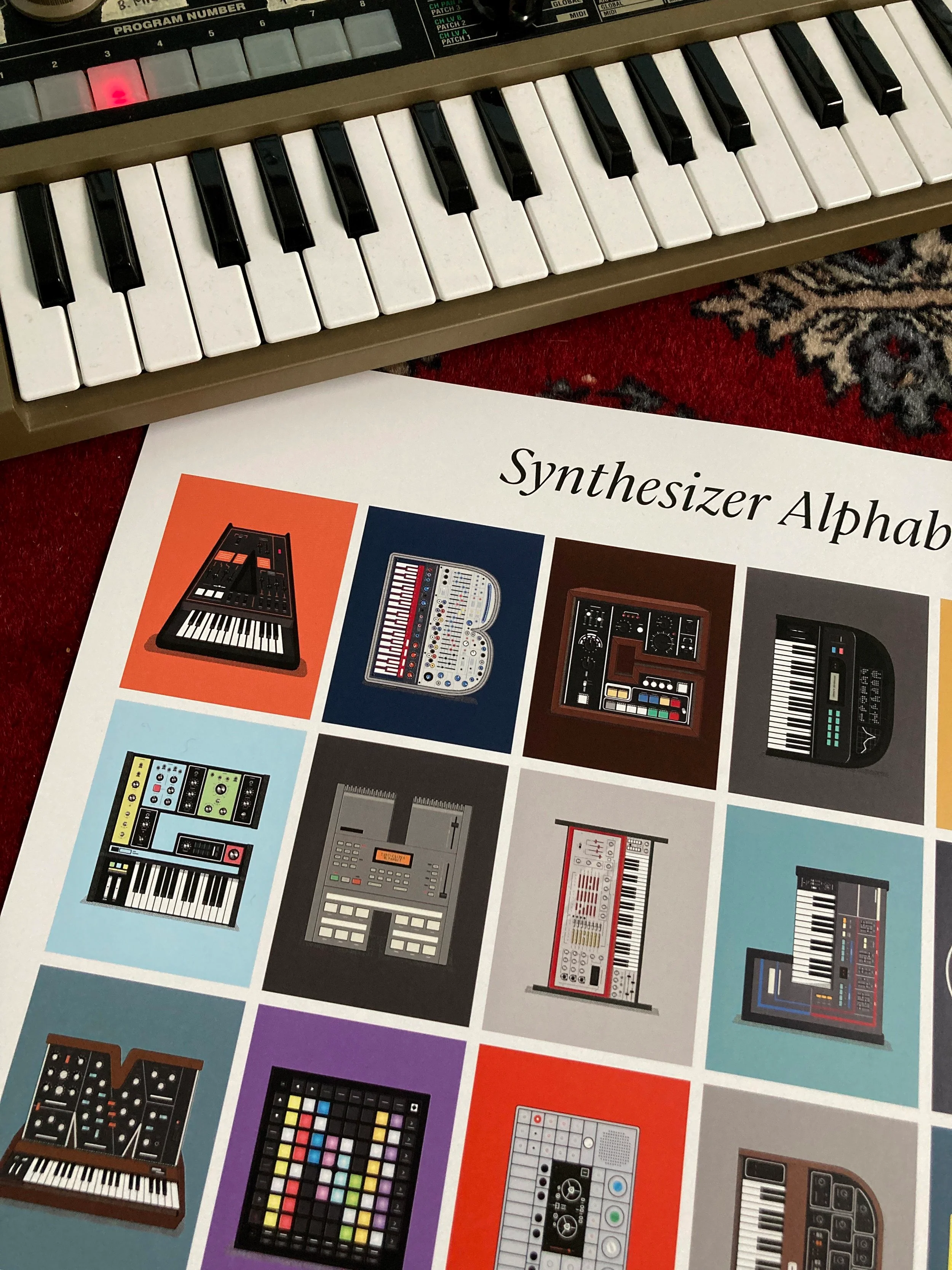 Mattserif Synthesizer Alphabet Poster - Image 2