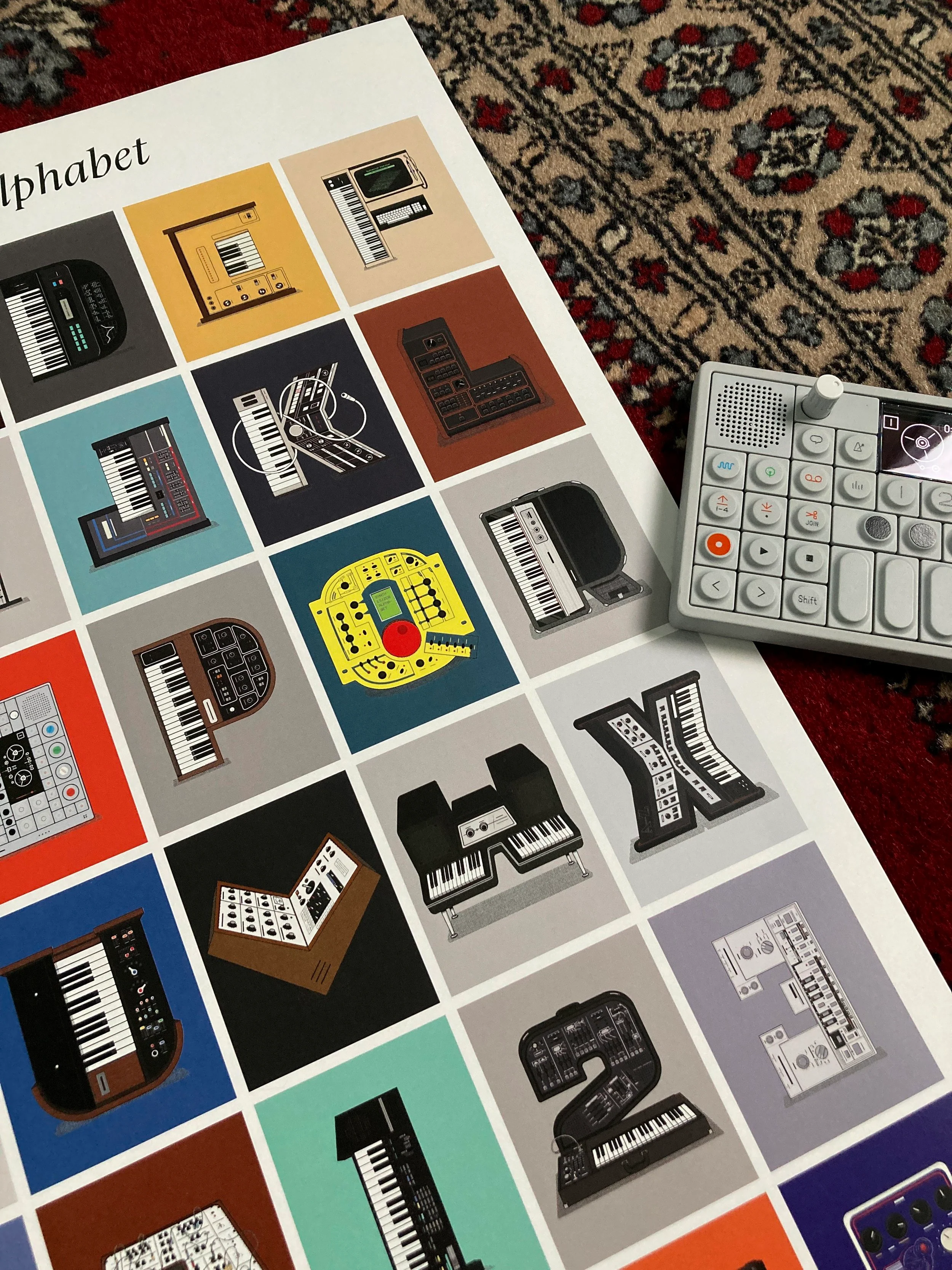 Mattserif Synthesizer Alphabet Poster - Image 3