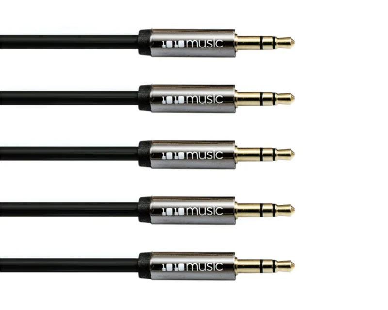 1010 Music 3.5mm TRS Patch Cable 60cm - 5 Pack