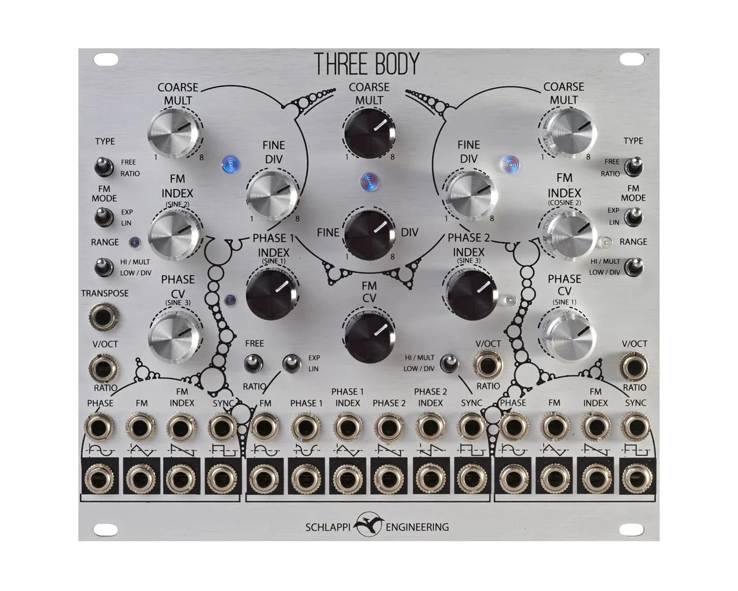 Schlappi Engineering Three Body Triple Oscillator - Silver