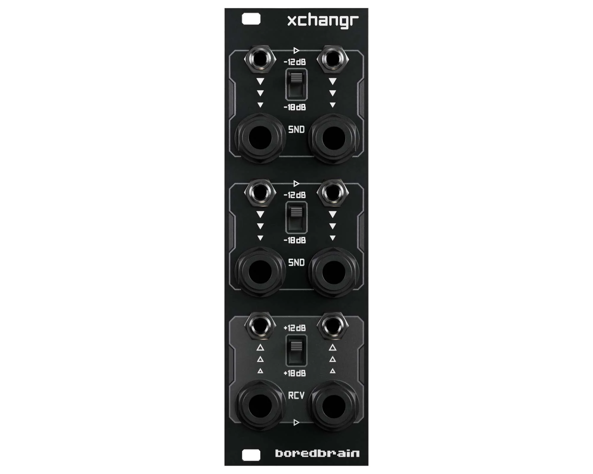 BoredBrain Xchangr Stereo Send/Receive Eurorack Module