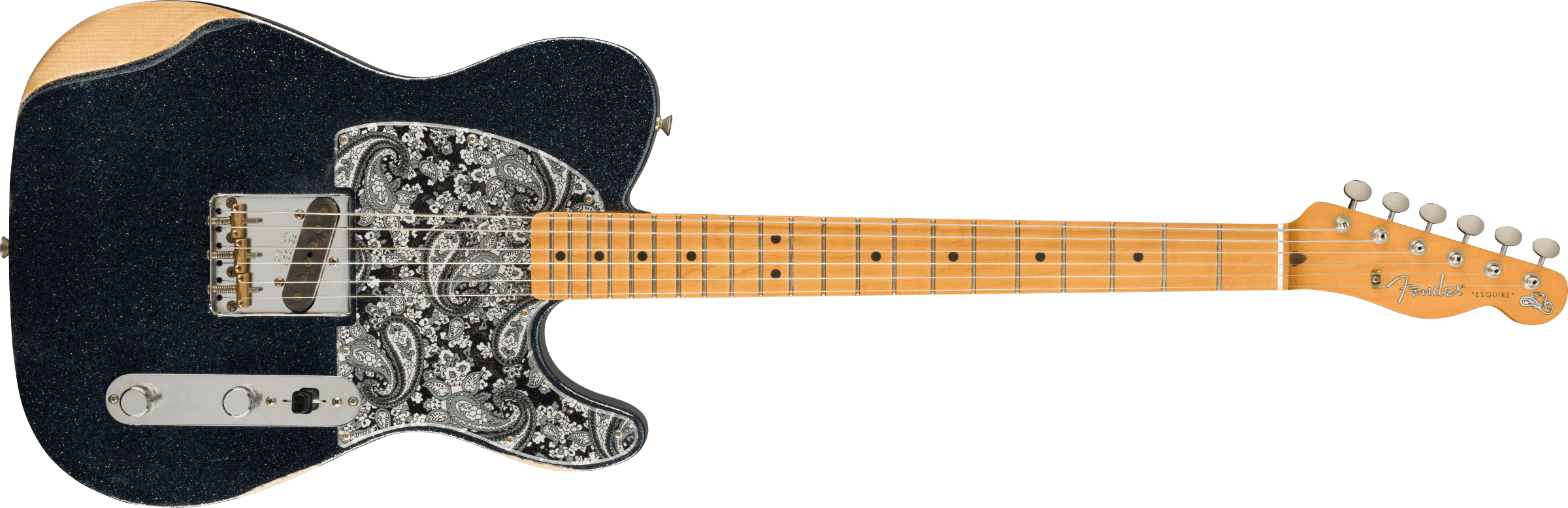 Fender Brad Paisley Esquire - Black Sparkle - Image 4