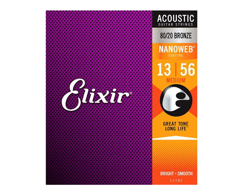 Elixir 11102 Nanoweb 80/20 Bronze 13-56
