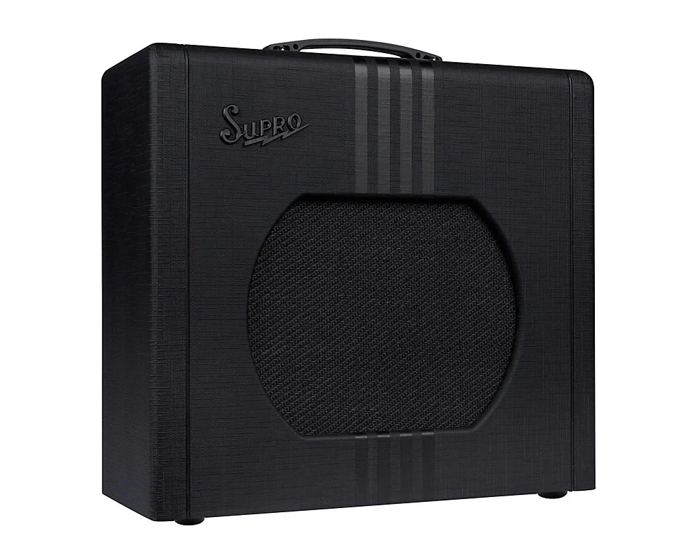 Supro Delta King 12 Guitar Amplifier - Black/Black - Image 2