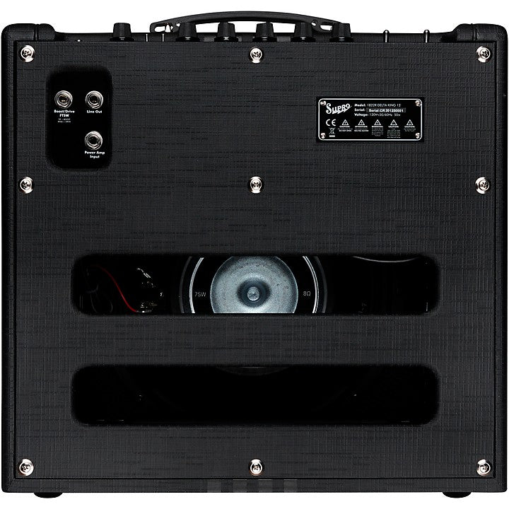 Supro Delta King 12 Guitar Amplifier - Black/Black - Image 4