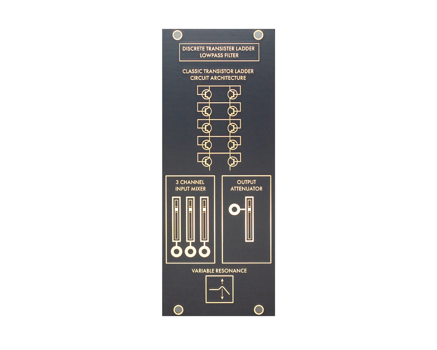 Instruo 10 HP Blank Panel - Black