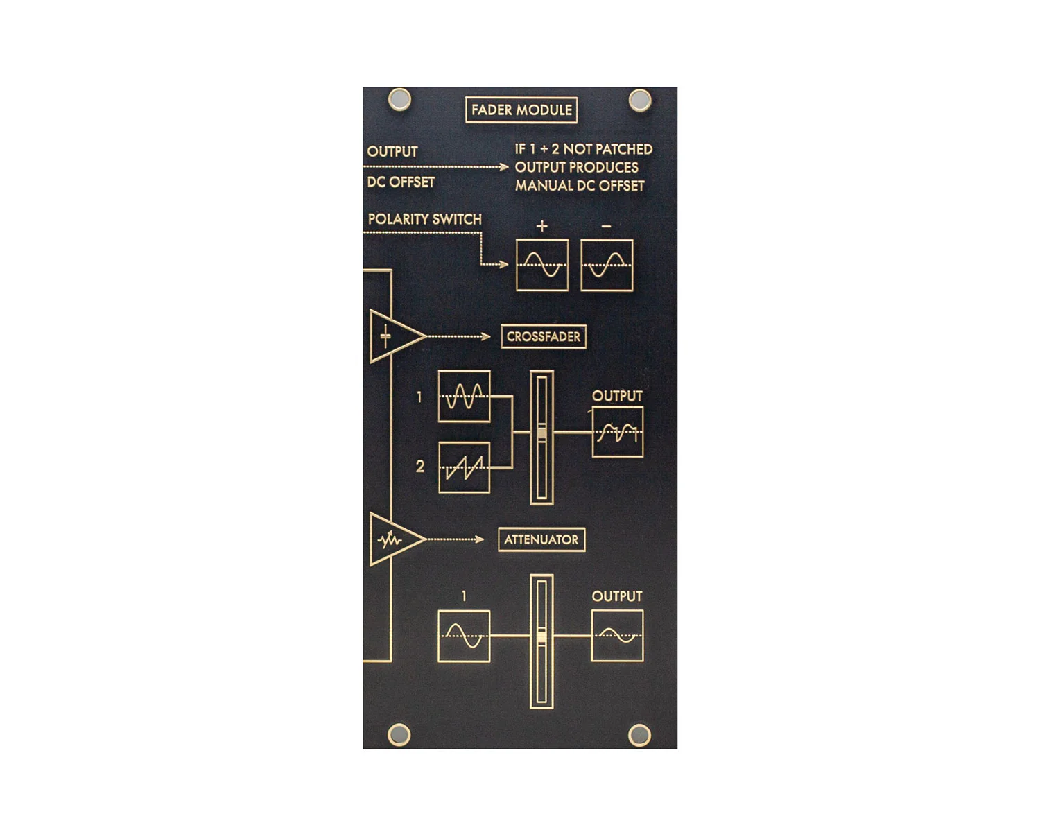 Instruo 12 HP Blank Panel - Black