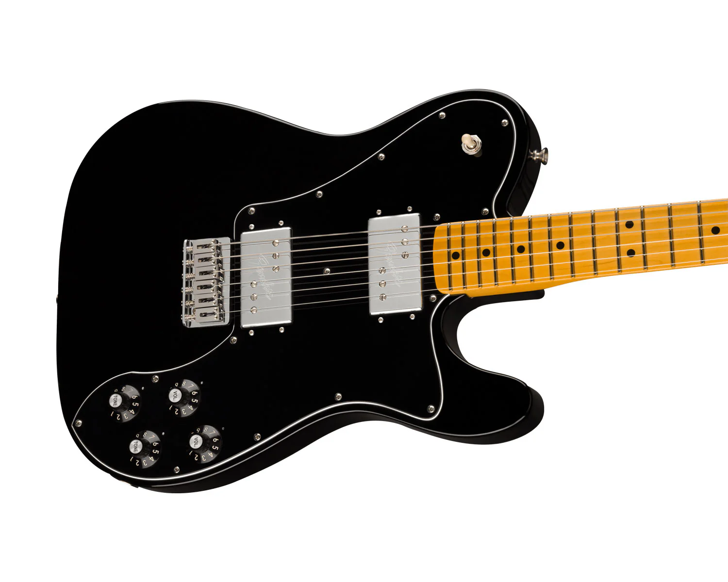 Fender American Vintage II 1975 Telecaster Deluxe - Maple Fingerboard - Black