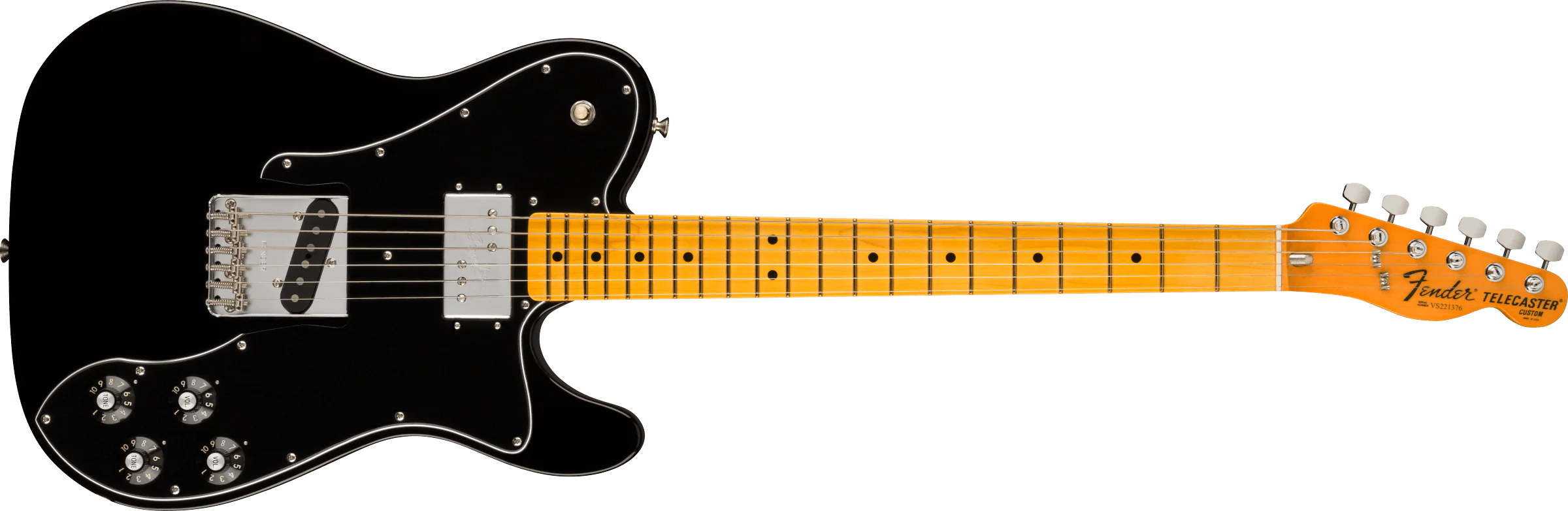 Fender American Vintage II 1977 Telecaster Custom - Black - Image 2