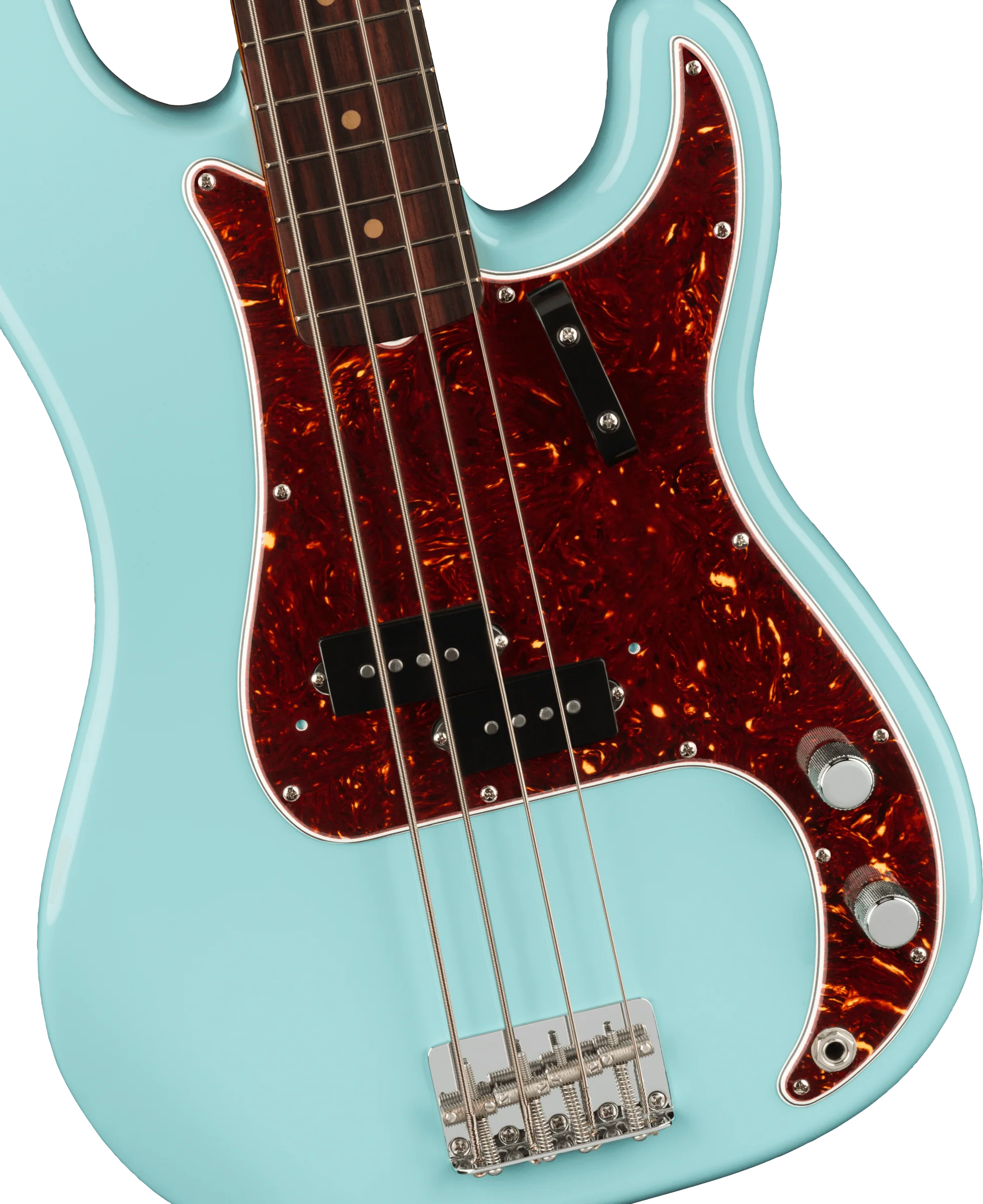 Fender American Vintage II 1960 Precision Bass - Rosewood Fingerboard - Daphne Blue - Image 4