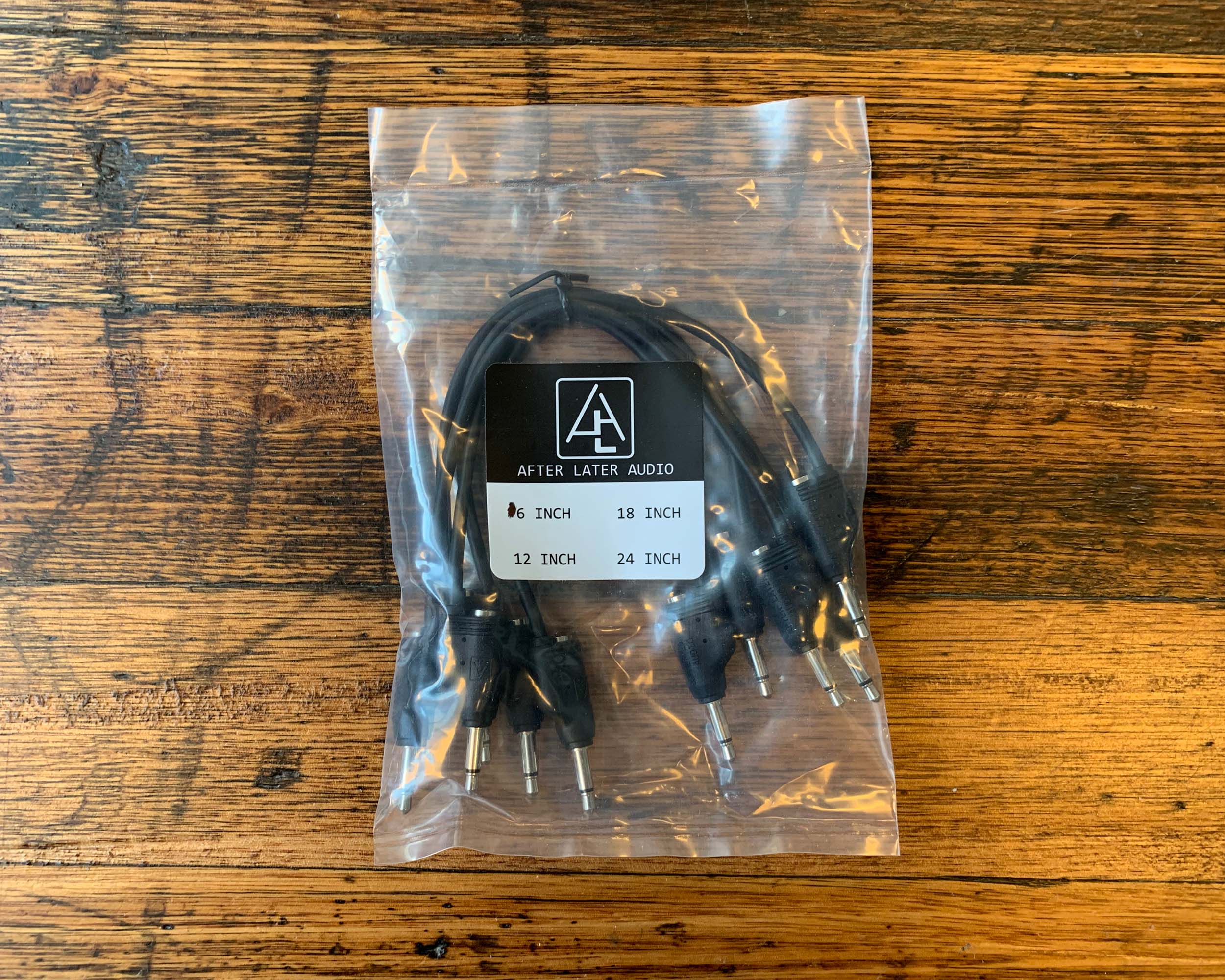 After Later Audio 15cm Double-end Stackable Patch Cable 5 Pack - Black - Image 2