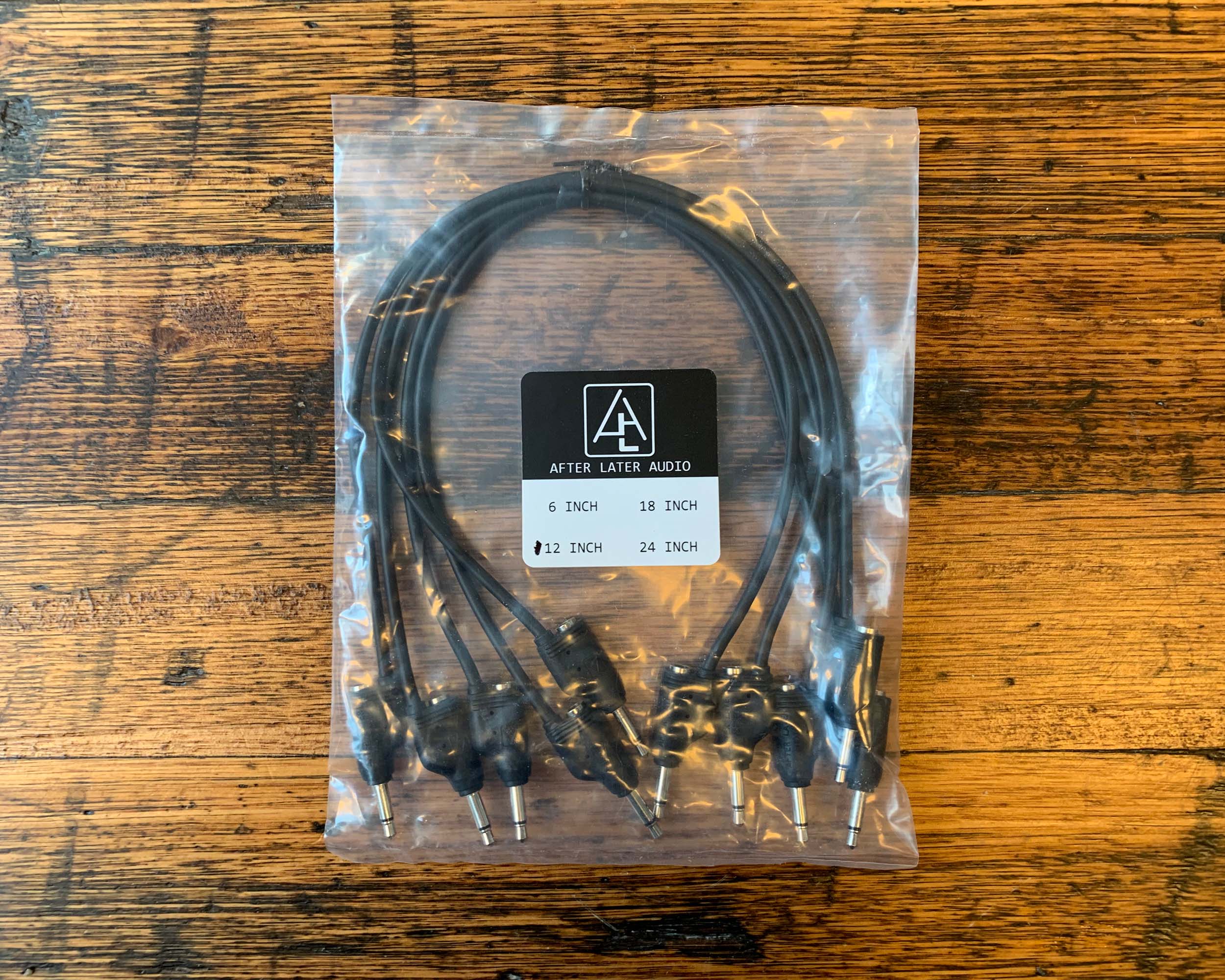 After Later Audio 30cm Double-end Stackable Patch Cable 5 Pack - Black - Image 2