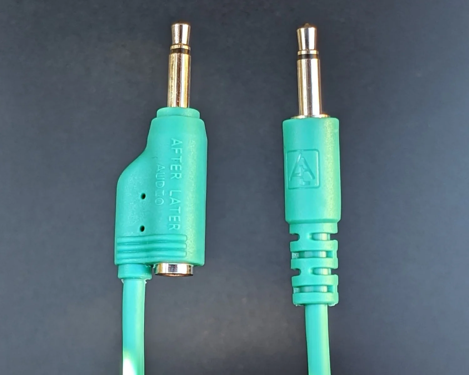 After Later Audio 30cm Single-end Stackable Patch Cable 5 Pack - Green