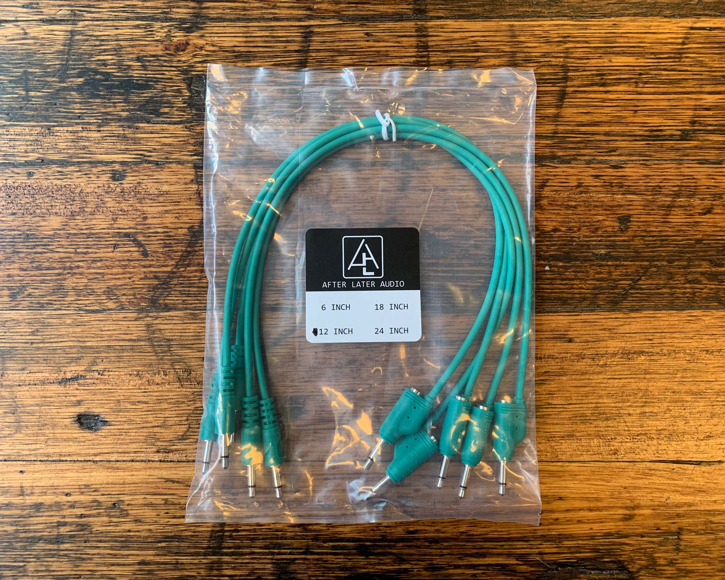 After Later Audio 30cm Single-end Stackable Patch Cable 5 Pack - Green - Image 2