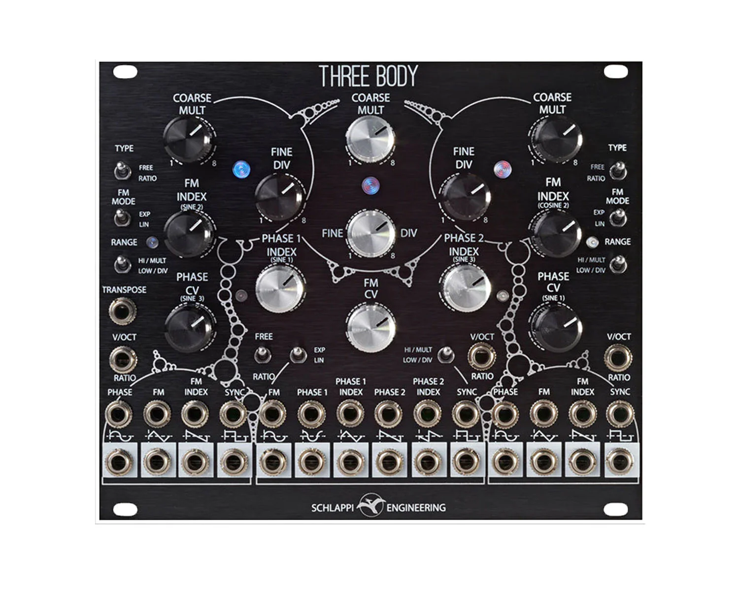 Schlappi Engineering Three Body Triple Oscillator - Black