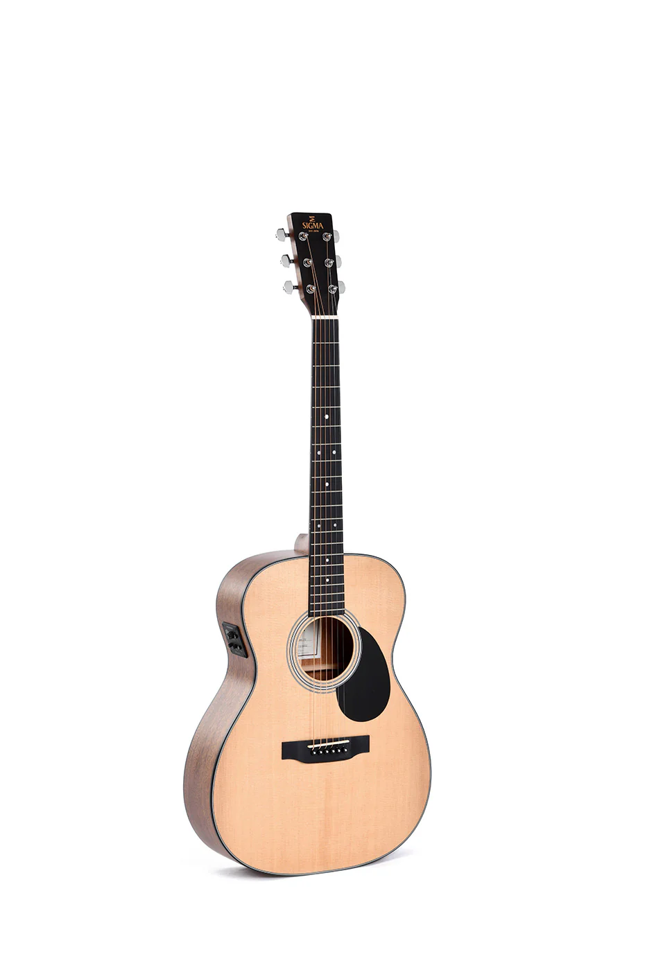 Sigma SOMM-STE OM Acoustic All Solid W/EQ with Sigma Soft Case - Image 3