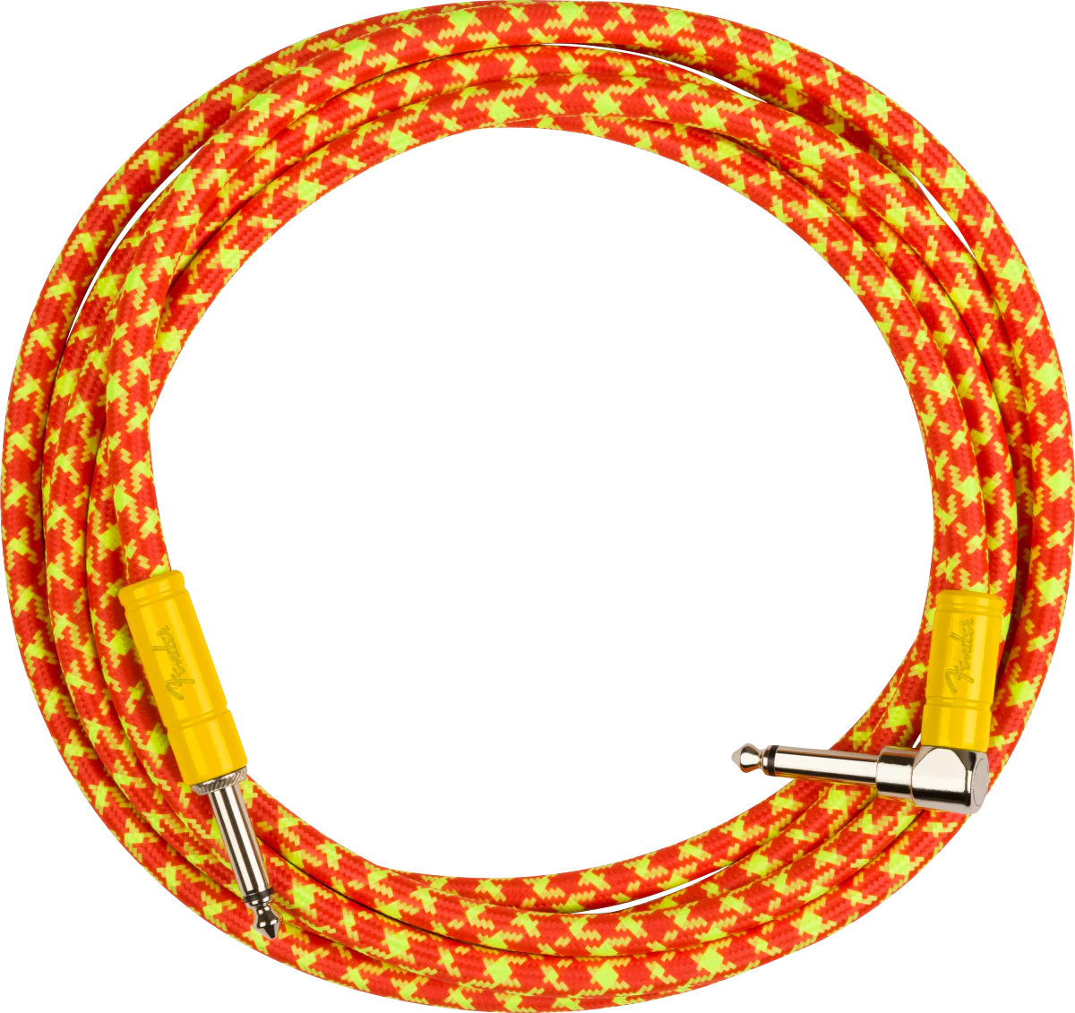 Fender Mononeon Instrument Cable - Angled/Straight 10' - Orange - Image 2
