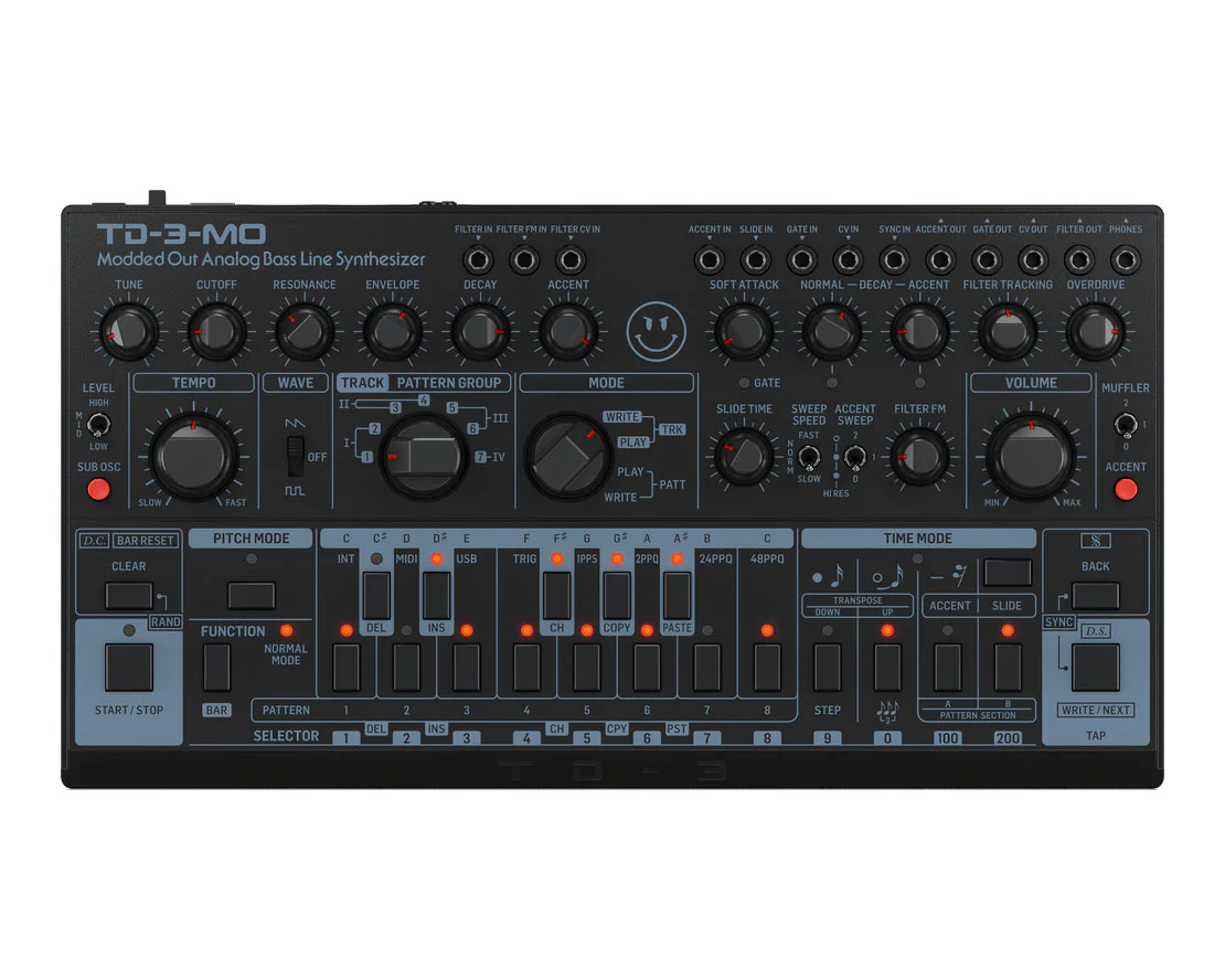 Behringer TD-3-MO-BK Modded Out Analogue Bass Synthesizer