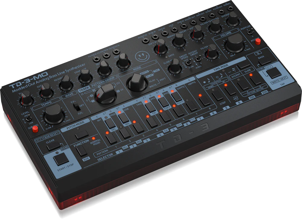Behringer TD-3-MO-BK Modded Out Analogue Bass Synthesizer - Image 2