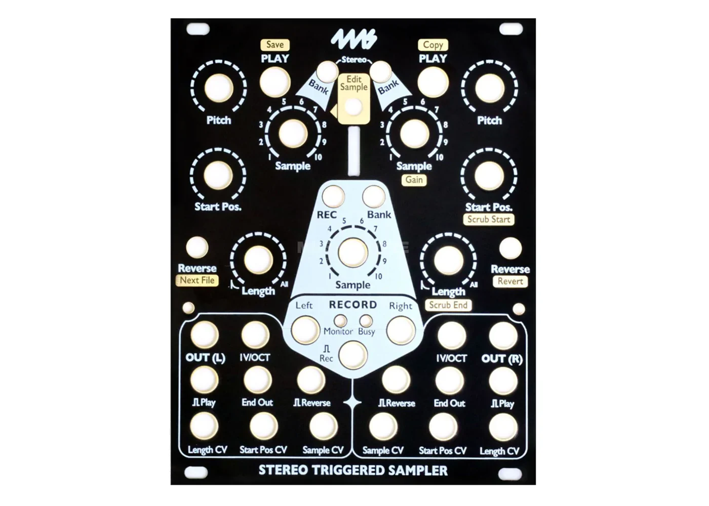 4ms Stereo Triggered Sampler Black Faceplate