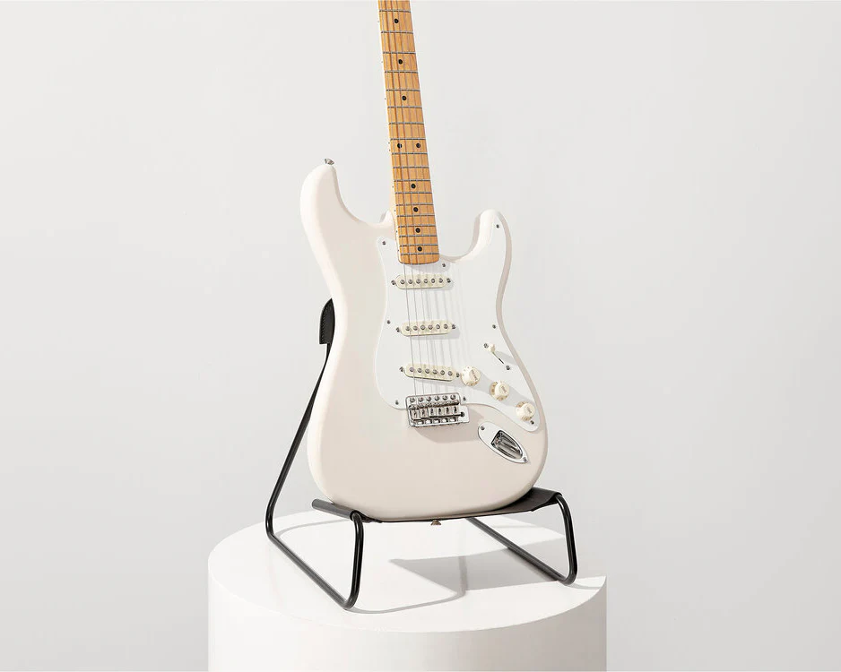 MINIM Sling Guitar Stand Black Leather/Black Frame - Image 4