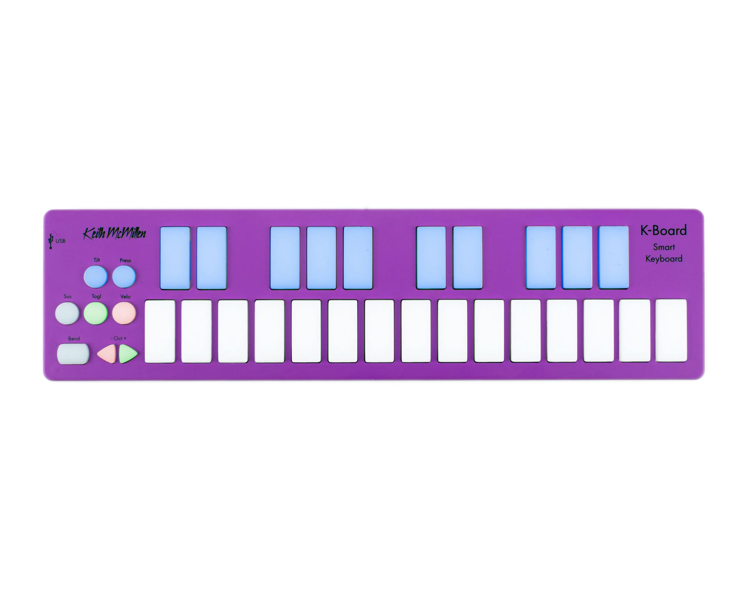 Muse Kinetics K-Board-C Mini MPE MIDI Keyboard Controller - Orchid