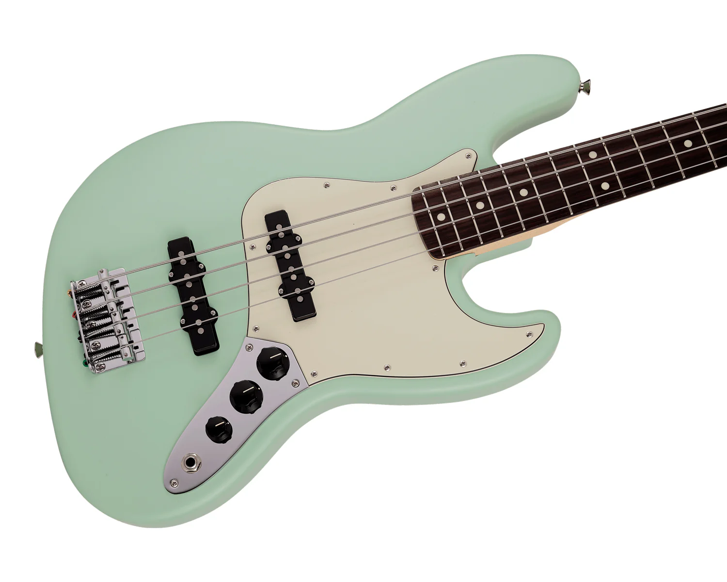 Fender Made in Japan Junior Collection Jazz Bass - Satin Surf Green
