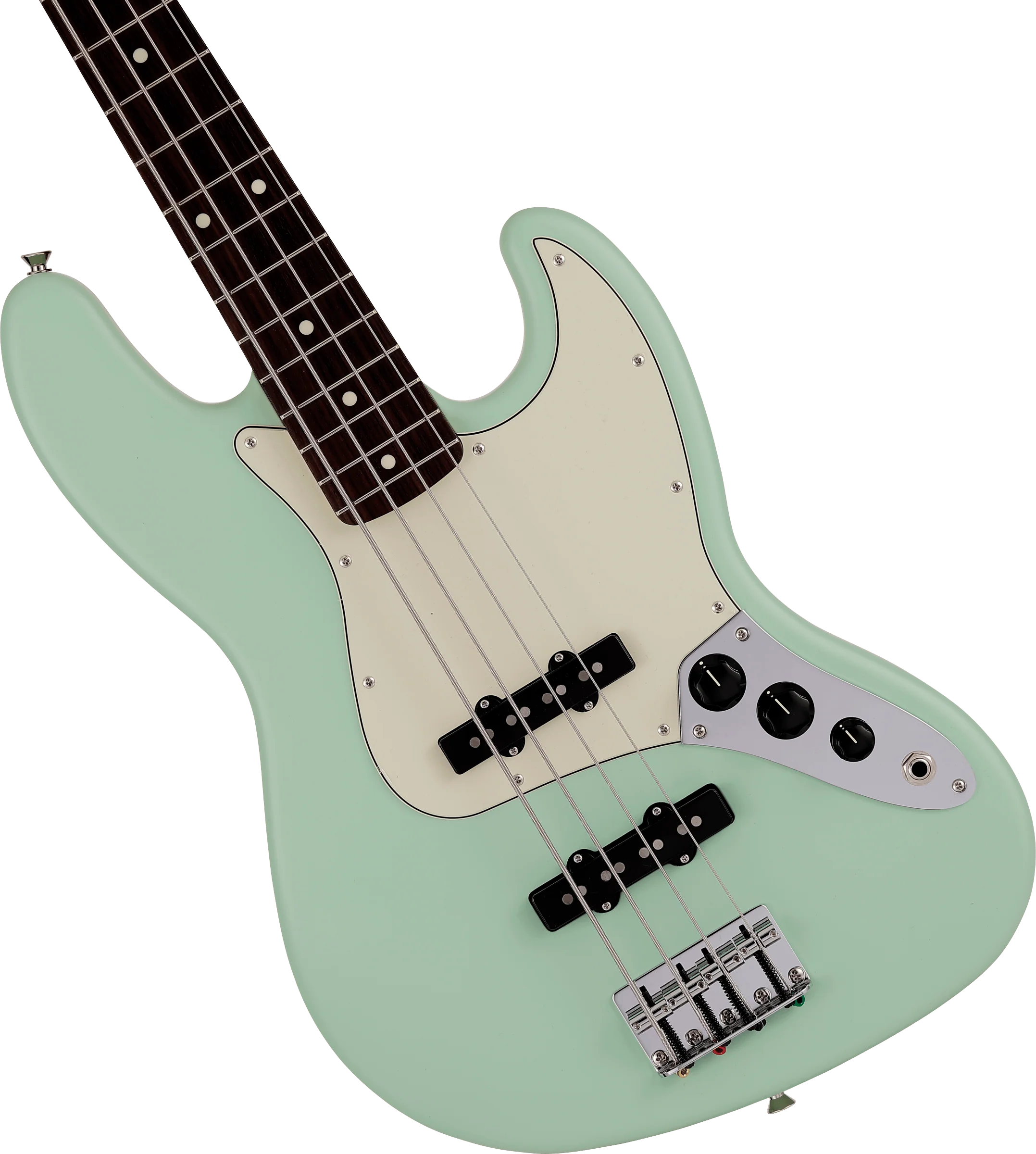 Fender Made in Japan Junior Collection Jazz Bass - Satin Surf Green - Image 6