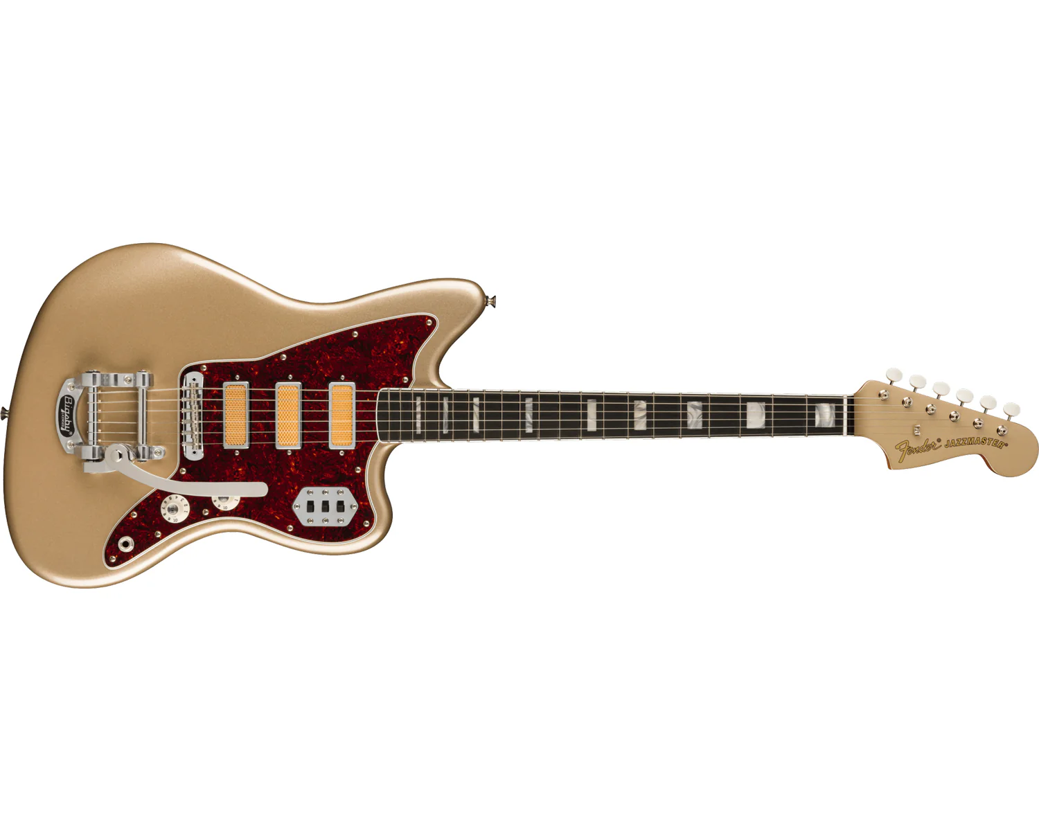 Fender Gold Foil Jazzmaster - Shoreline Gold with Ebony Fingerboard - Image 2