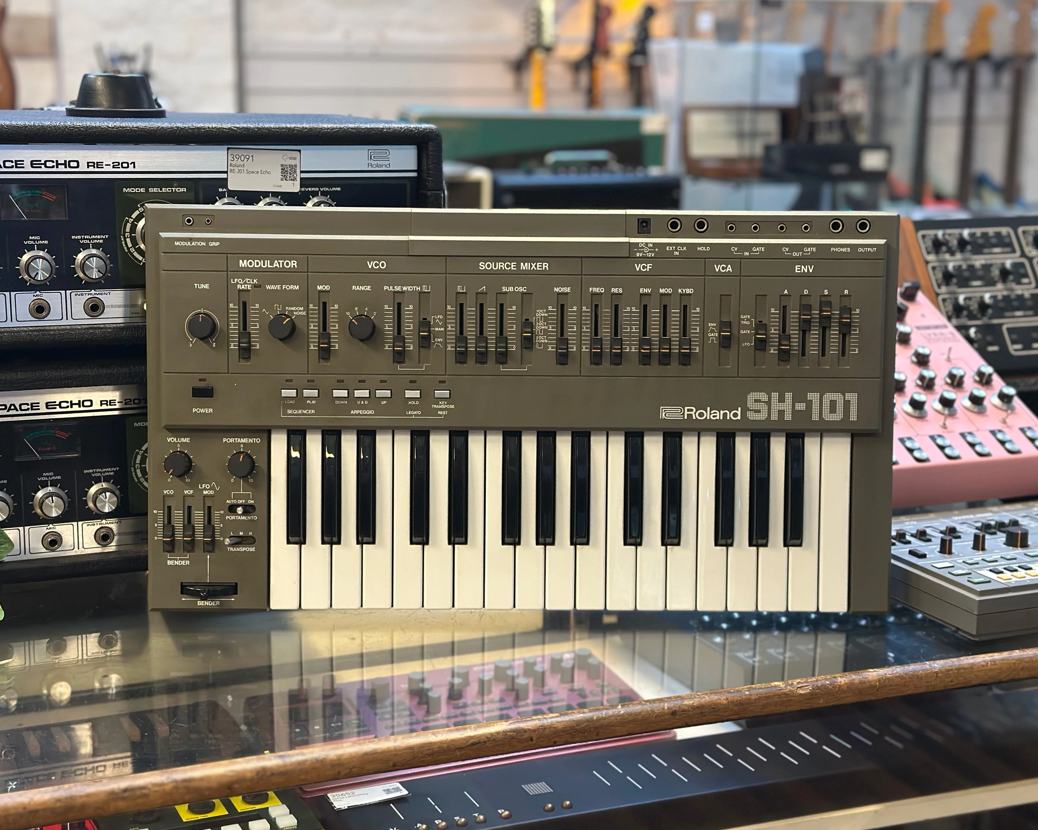 Roland SH-101 Monophonic Analog Synthesizer - Grey - Image 6
