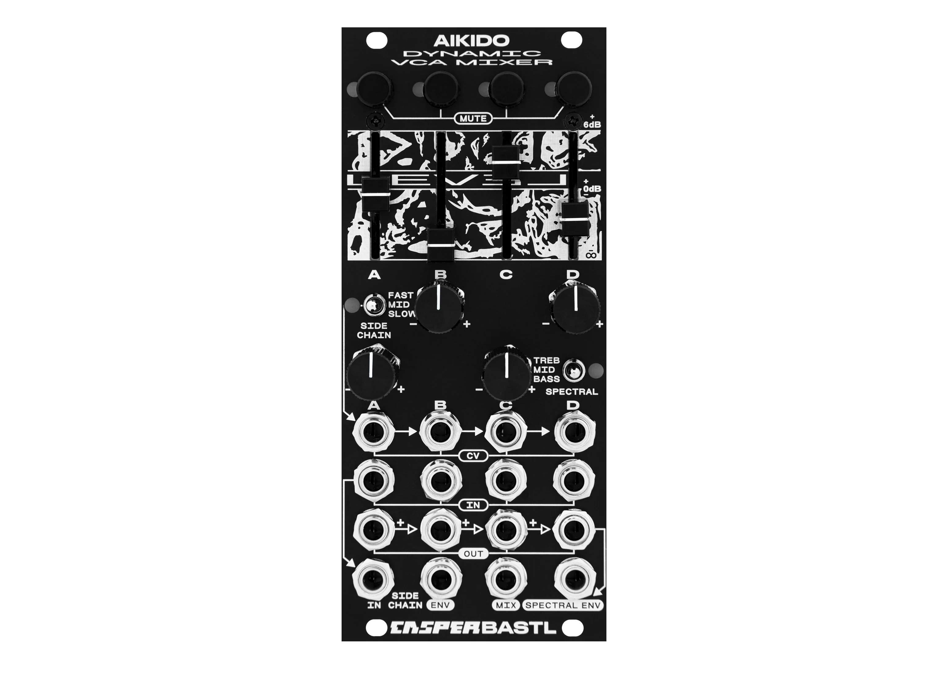 Casper x Bastl Instruments Aikido Dynamic VCA Mixer