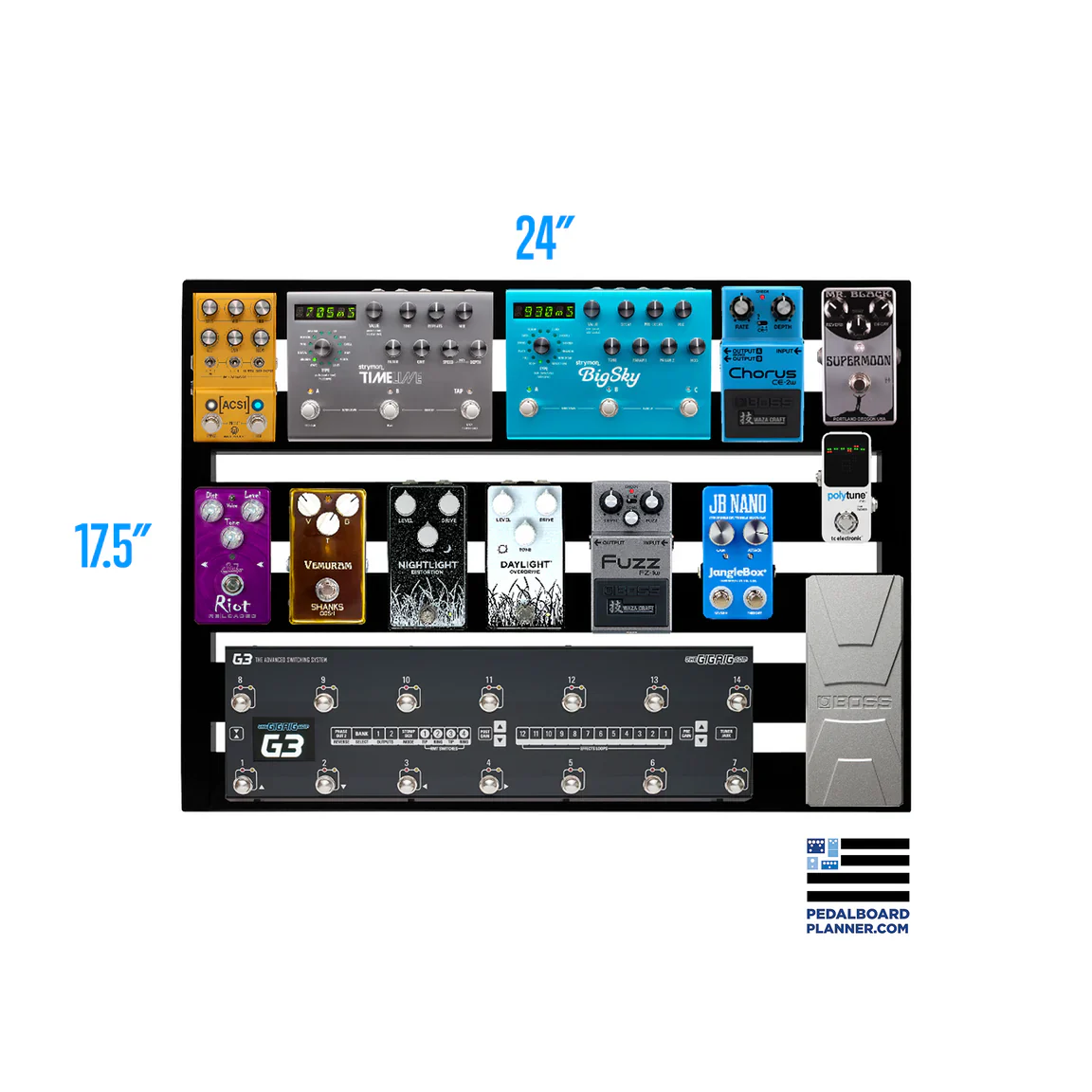 Pedaltrain XD-24 Pedaltrain XD-24 Extra Deep Series - Soft Case - Image 2
