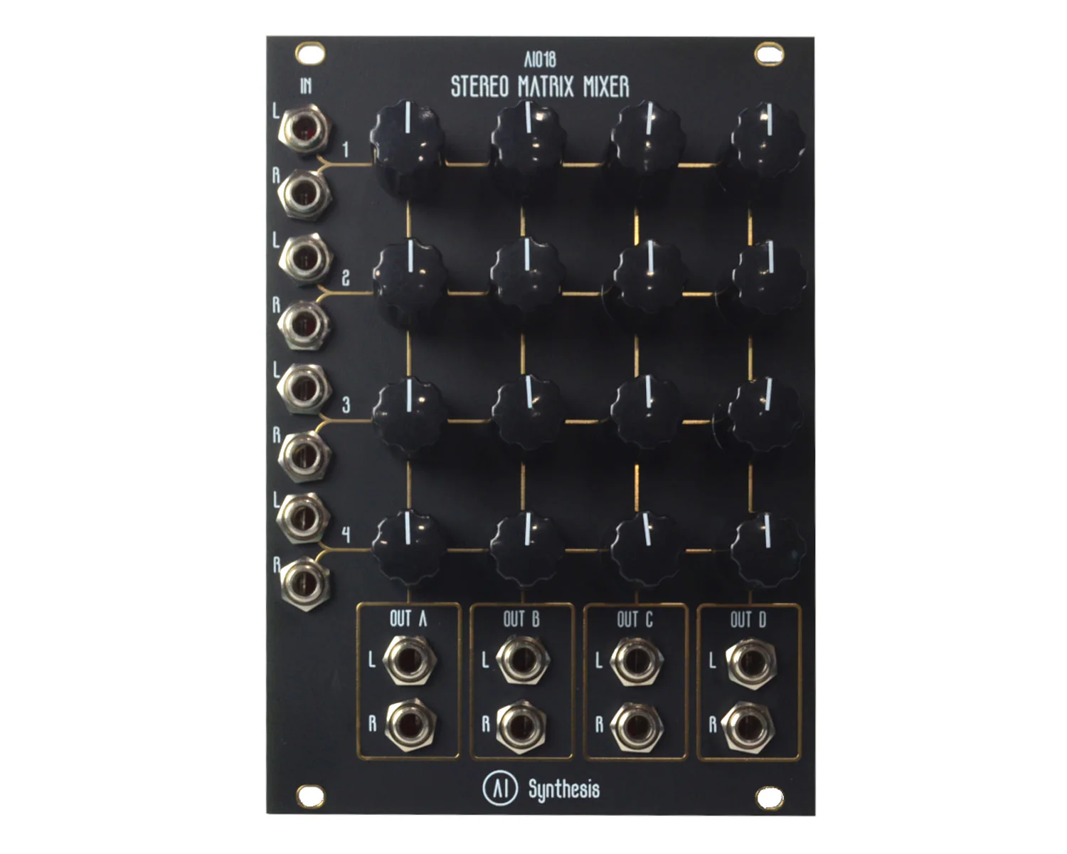 AI Synthesis AI018 Stereo Matrix Mixer - Black