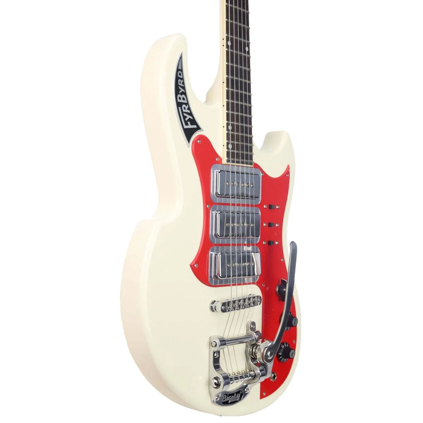 Eastwood "Sharkbite" Fyrbyrd - Vintage White - Image 3