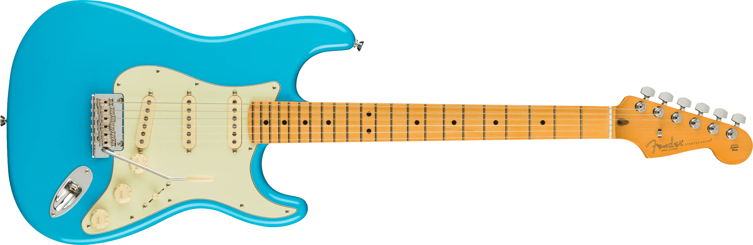 Fender American Professional II Stratocaster - Miami Blue / Maple Neck - Image 3