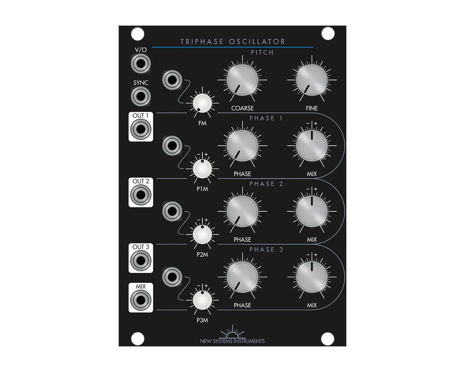 B Stock New Systems Instruments Triphase Oscillator Eurorack Module